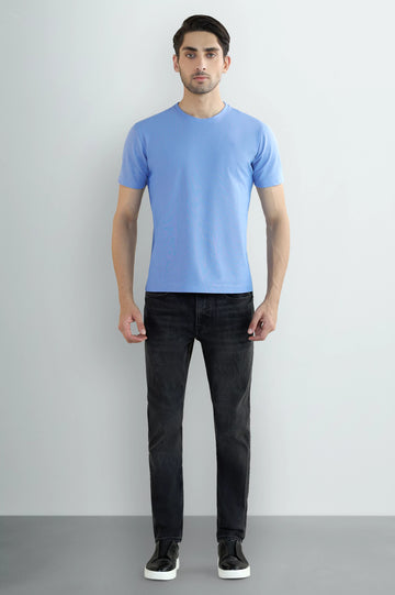 Sky Blue Crew Neck T-Shirt