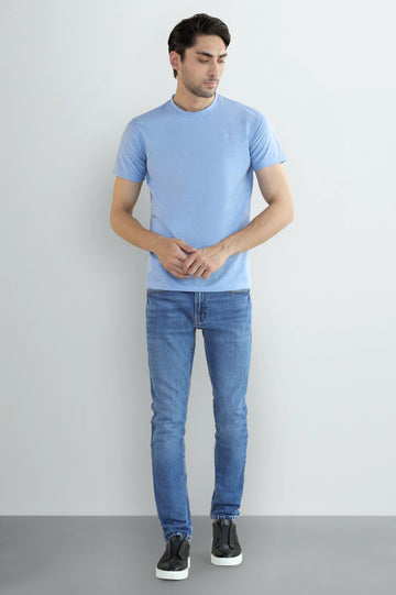 Light Blue Crew Neck T-Shirt