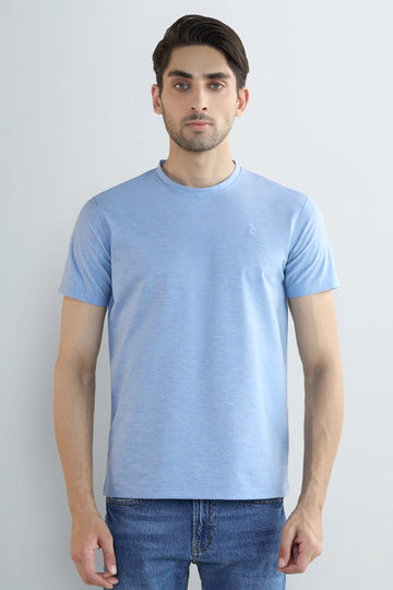 Light Blue Crew Neck T-Shirt
