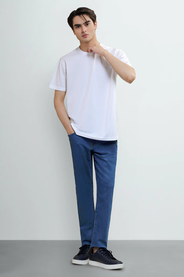 White Basic Crew Neck T-Shirt