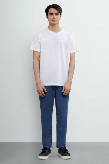 White Basic Crew Neck T-Shirt