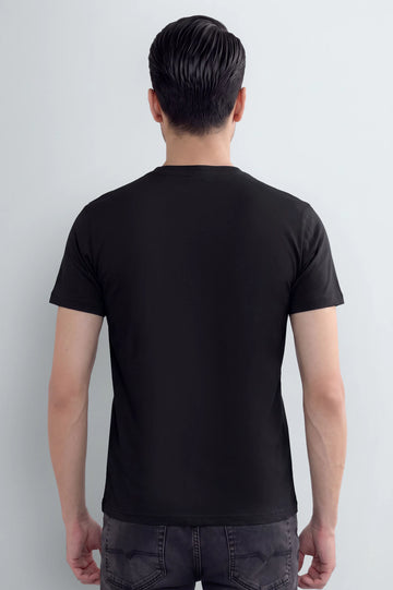Black Basic Crew Neck T-Shirt