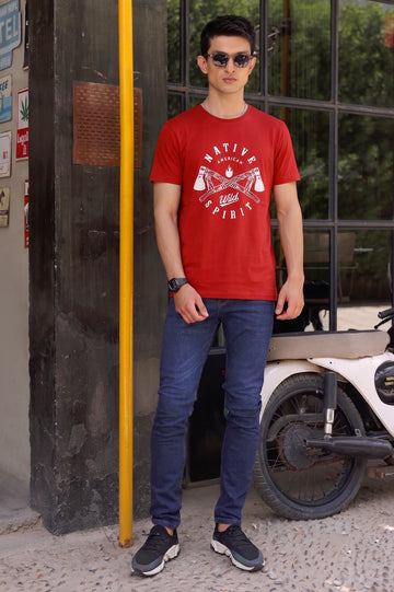 Graphic Printed Crew Neck T-Shirt