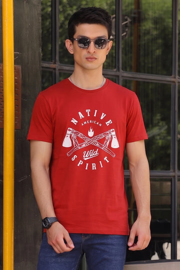 Graphic Printed Crew Neck T-Shirt