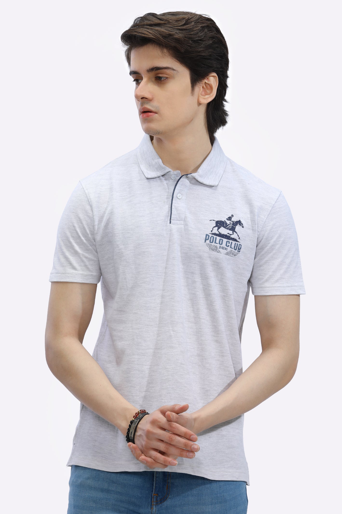 Turn-Down Collar Polo From Diners