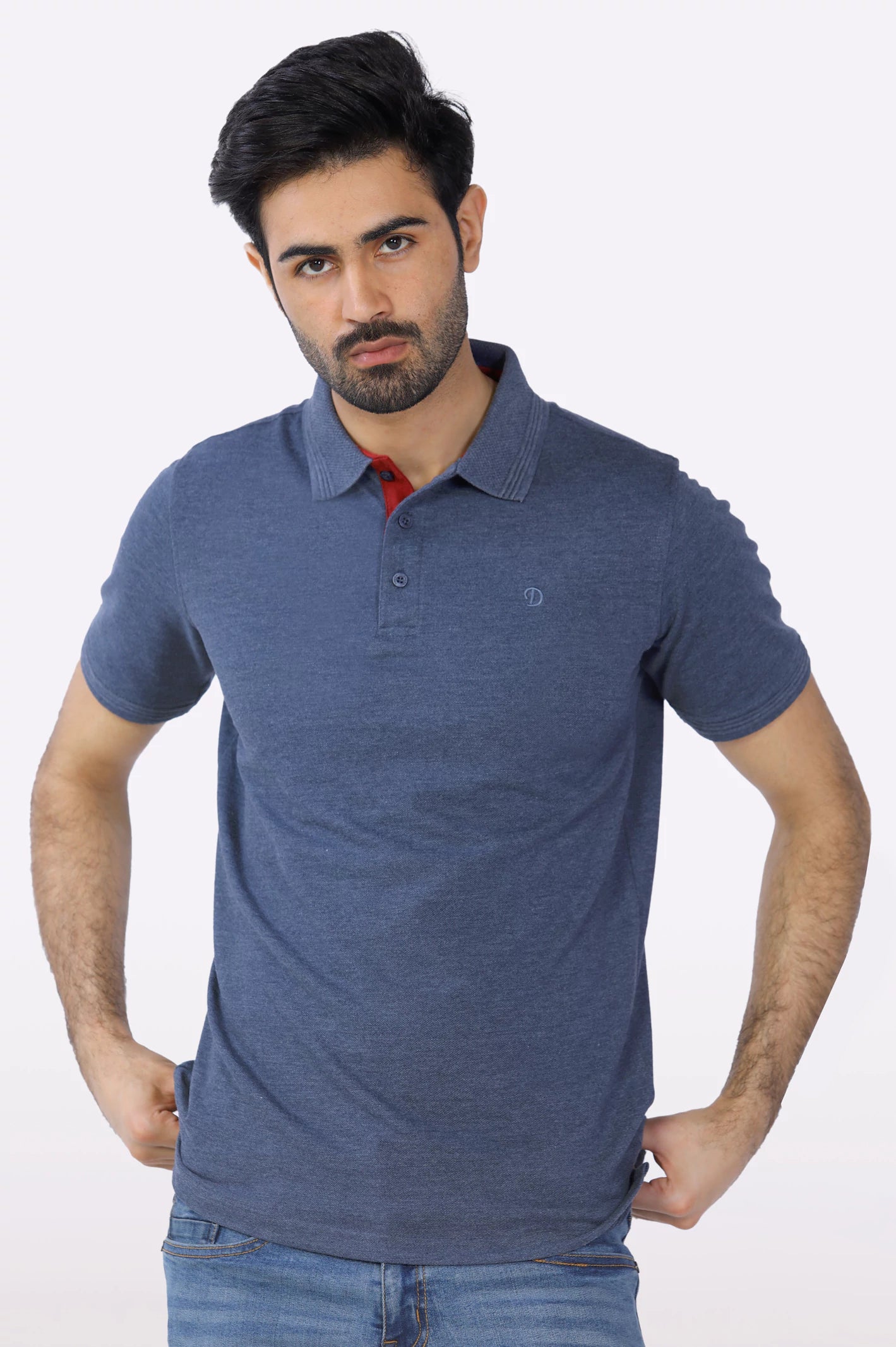 Jacquard Collar Polo – Diners Pakistan