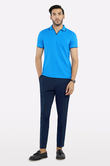 Jacquard Collar Polo
