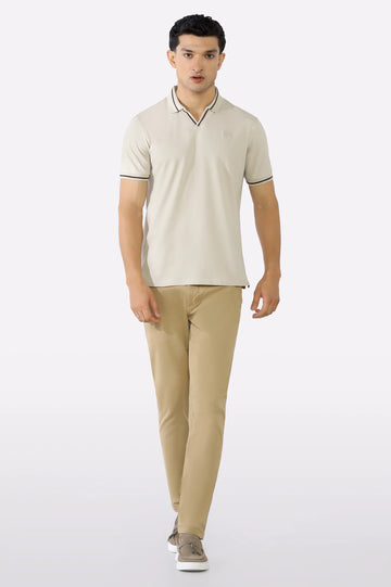 Solid Collar Lycra Polo