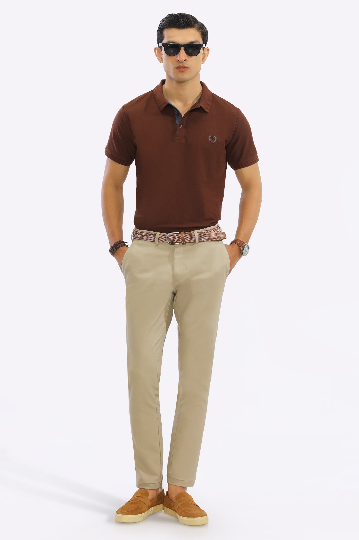 Jacquard Collar Polo From Diners