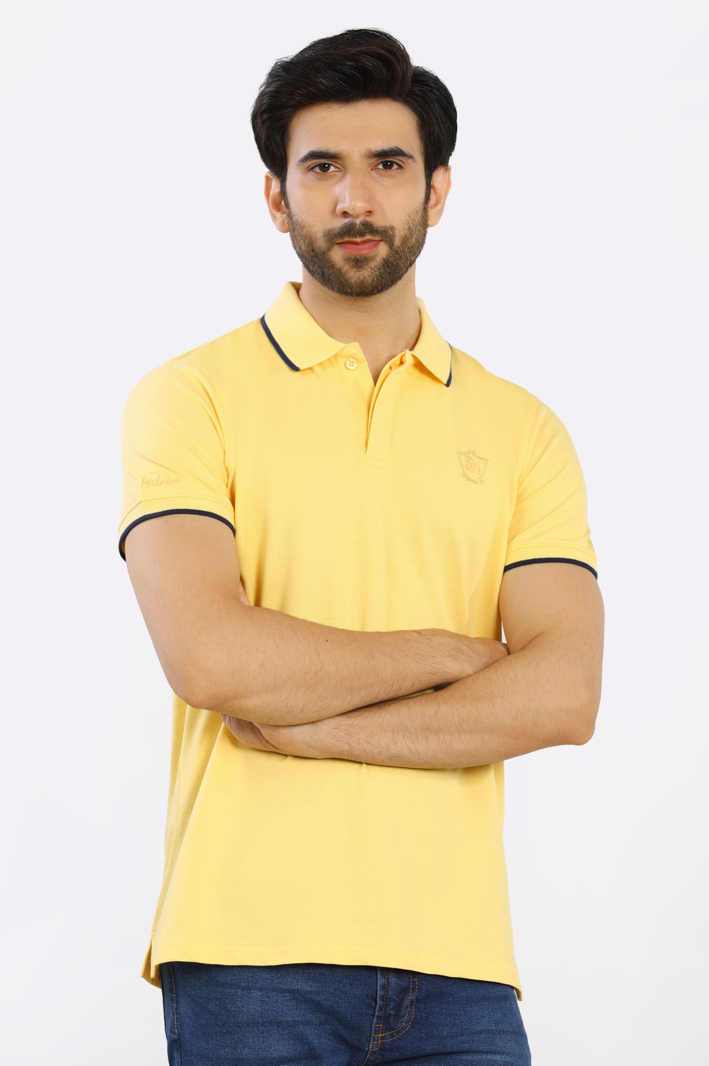 Jacquard Collar Polo From Diners