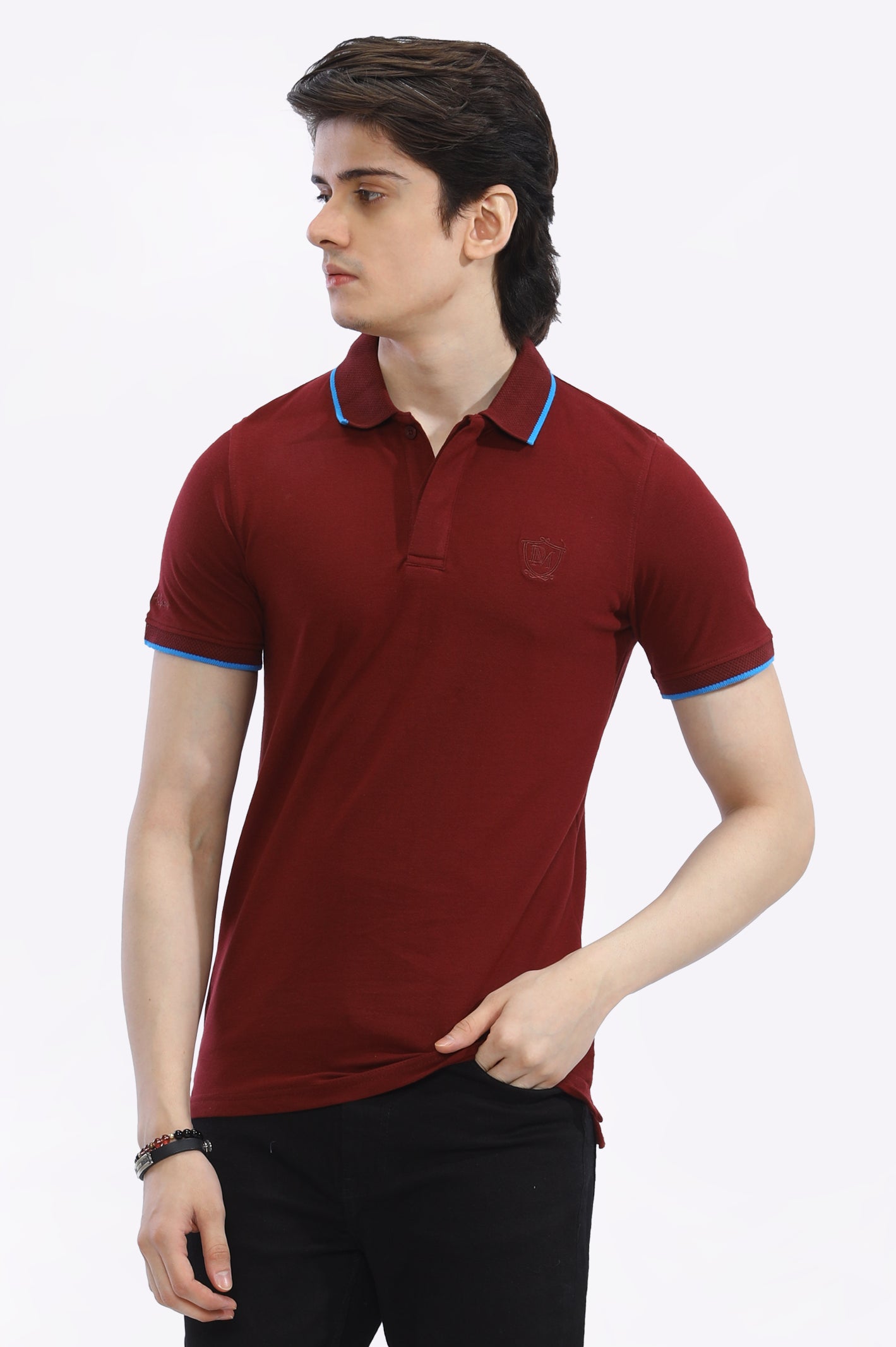 Jacquard Collar Polo From Diners