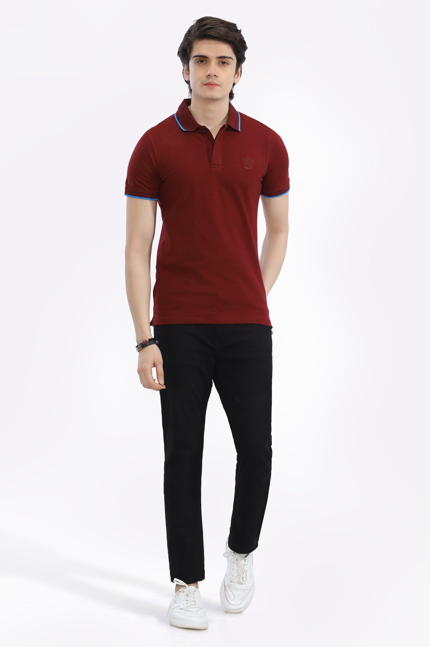 Jacquard Collar Polo From Diners