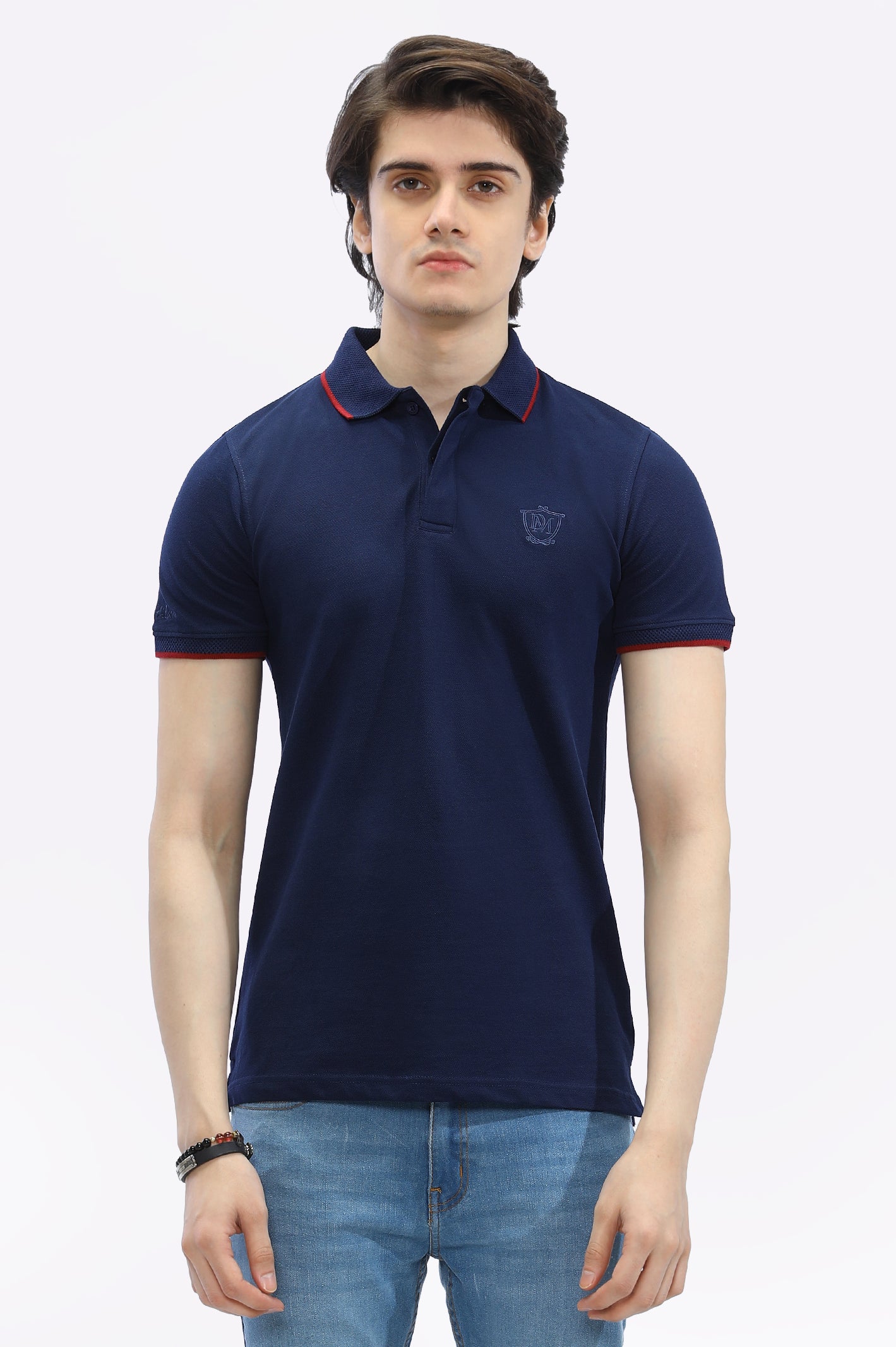 Jacquard Collar Polo From Diners