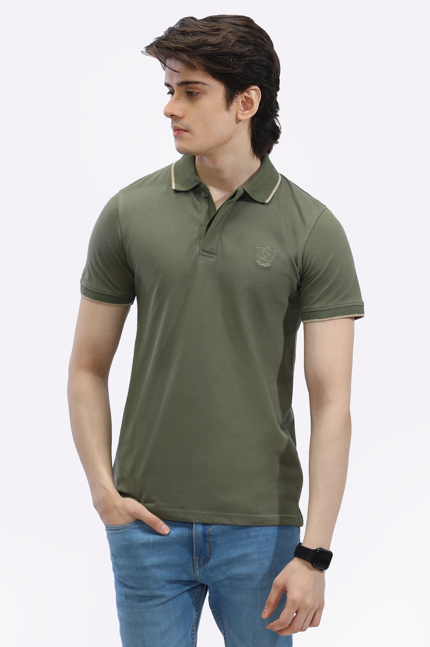 Jacquard Collar Polo From Diners