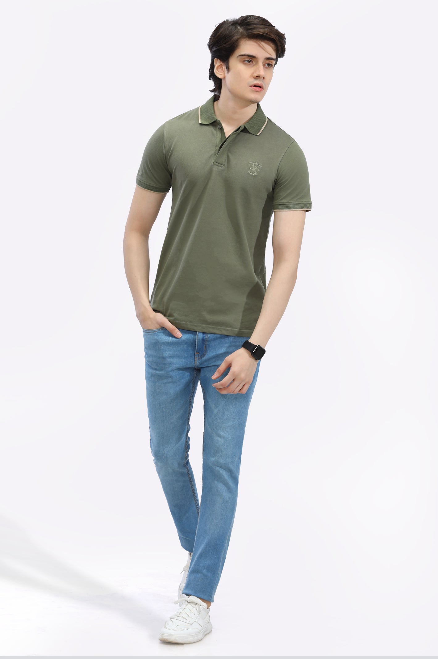 Jacquard Collar Polo From Diners