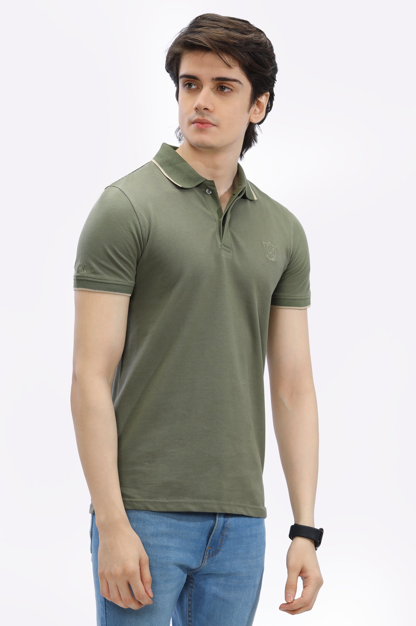 Jacquard Collar Polo From Diners