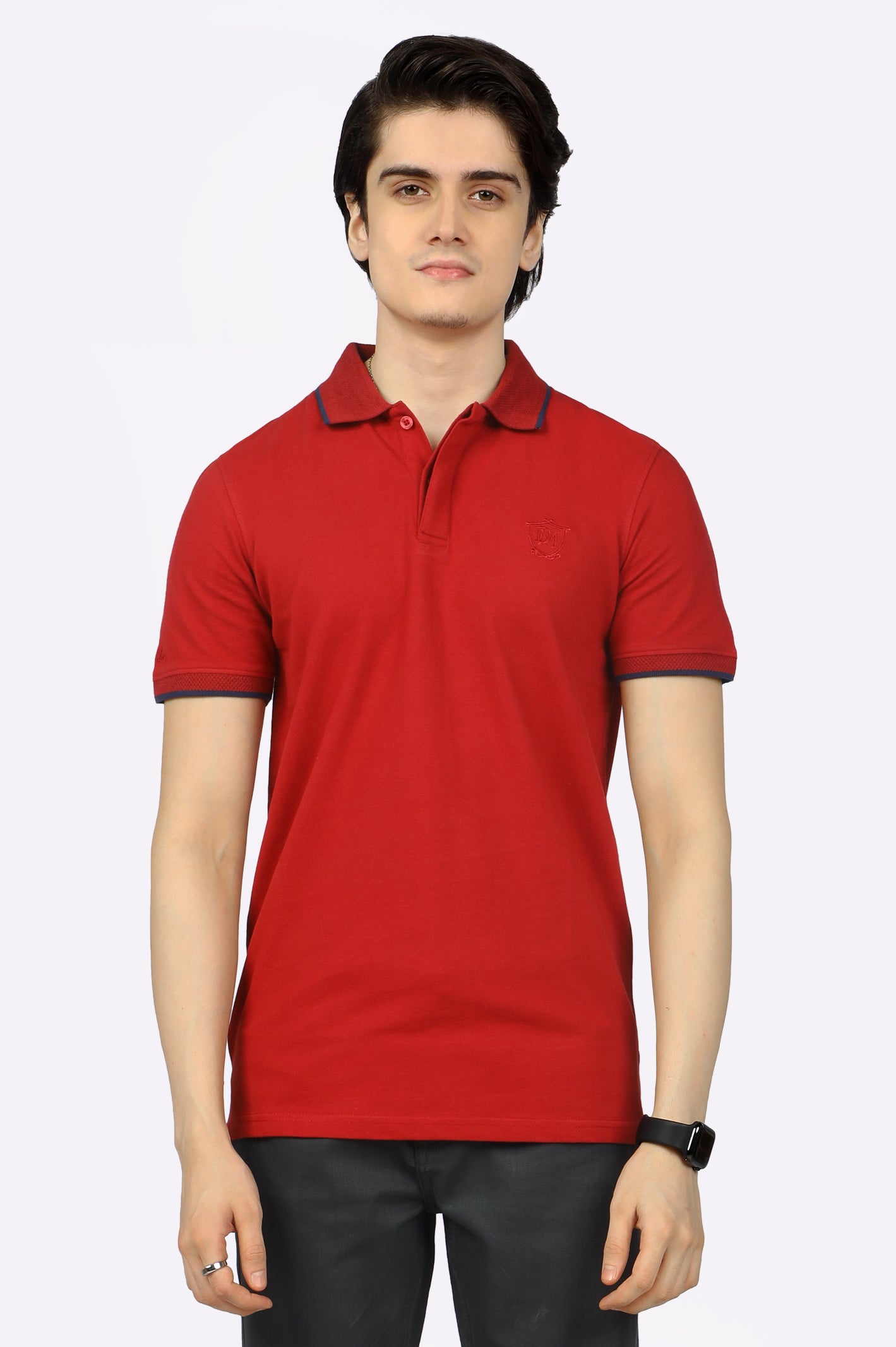 Jacquard Collar Polo From Diners