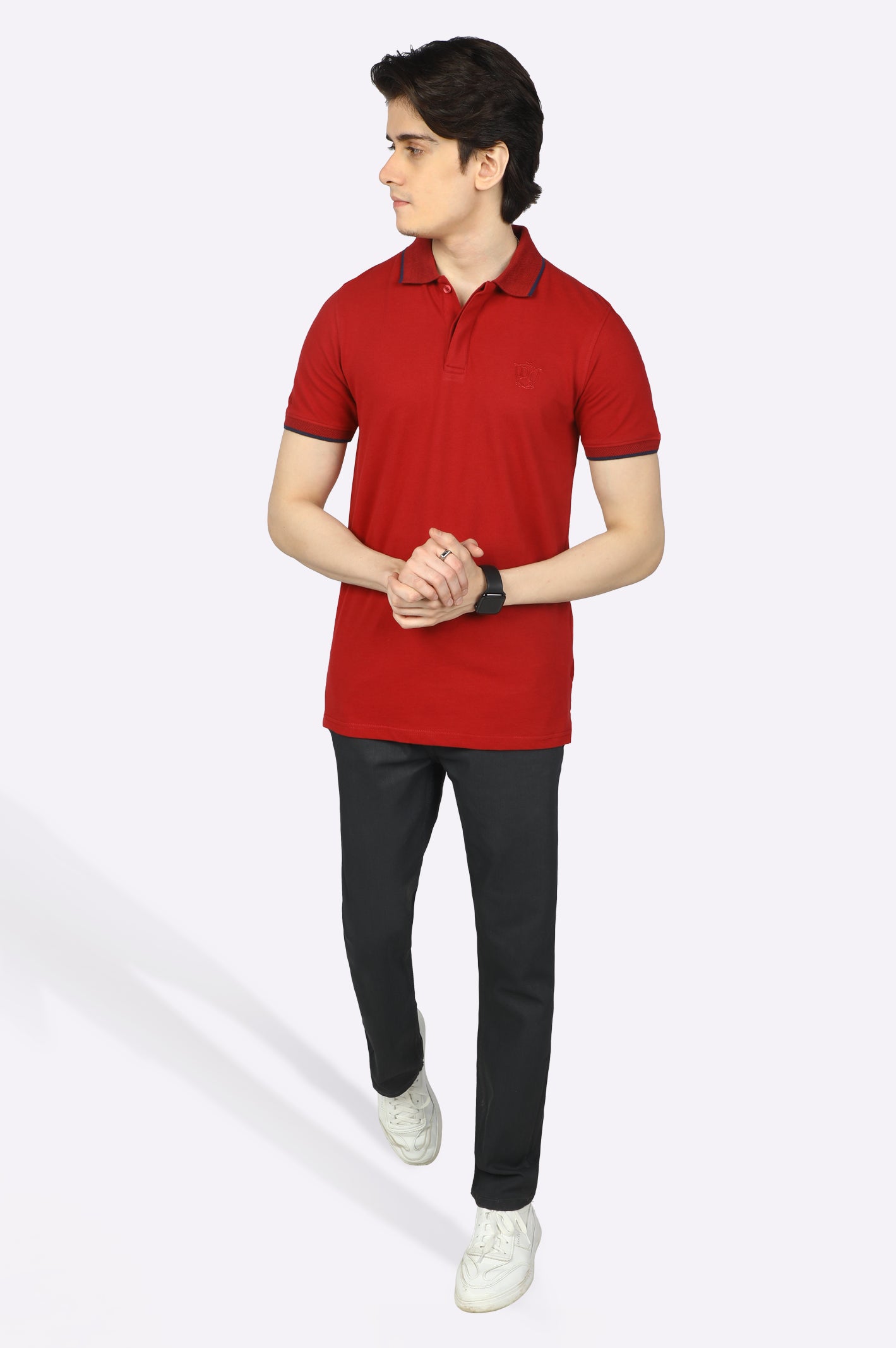 Jacquard Collar Polo From Diners