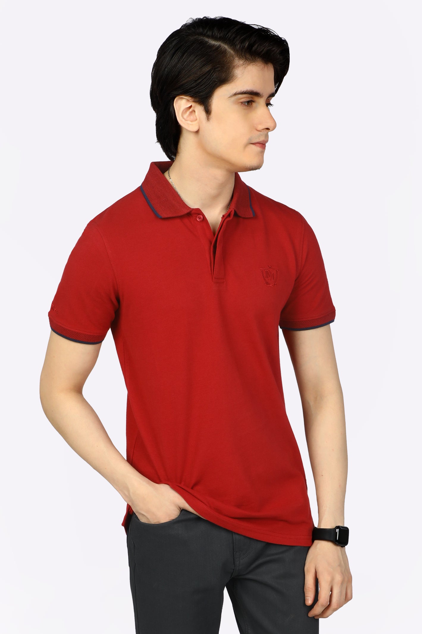 Jacquard Collar Polo From Diners