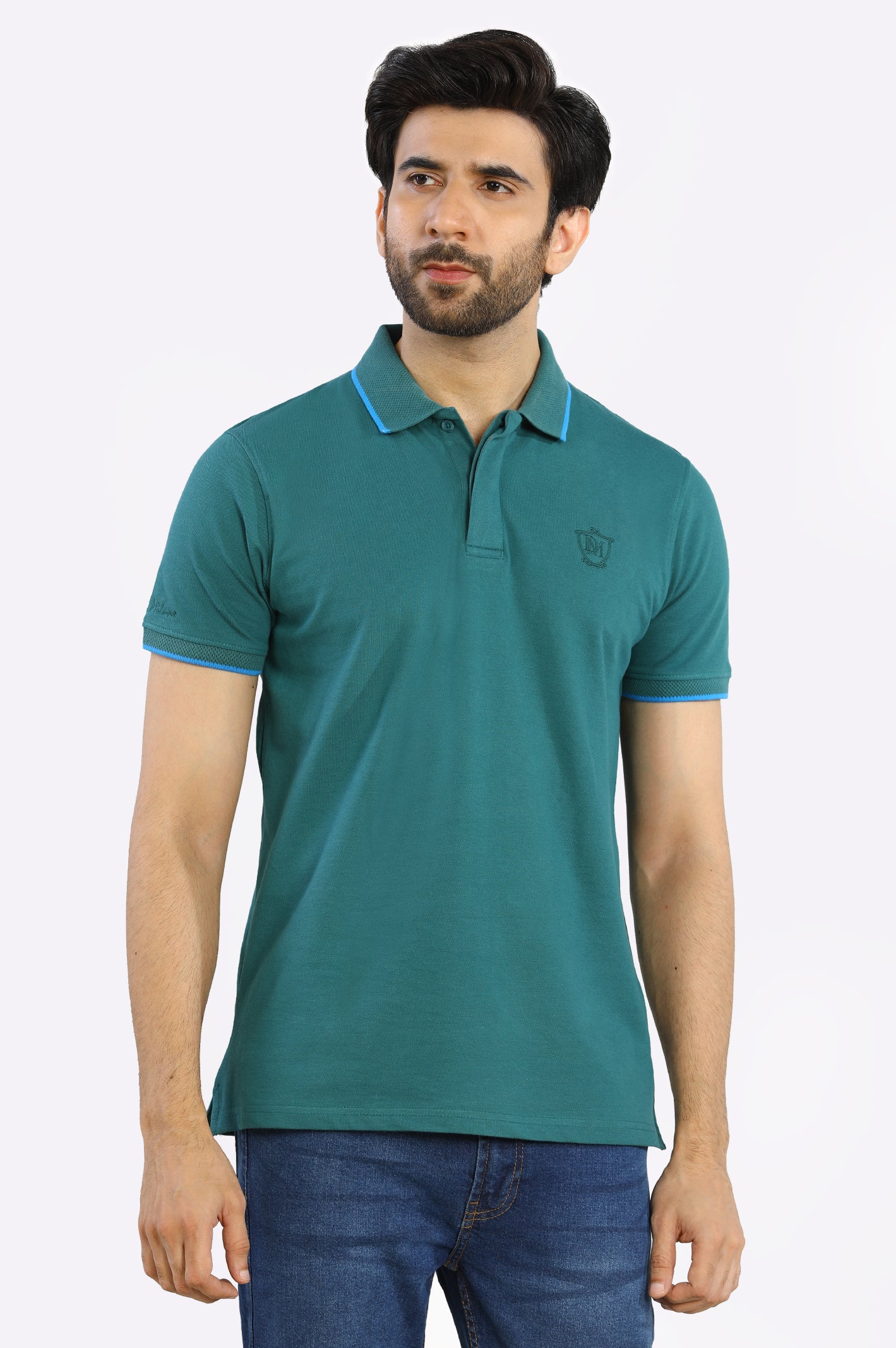 Jacquard Collar Polo From Diners