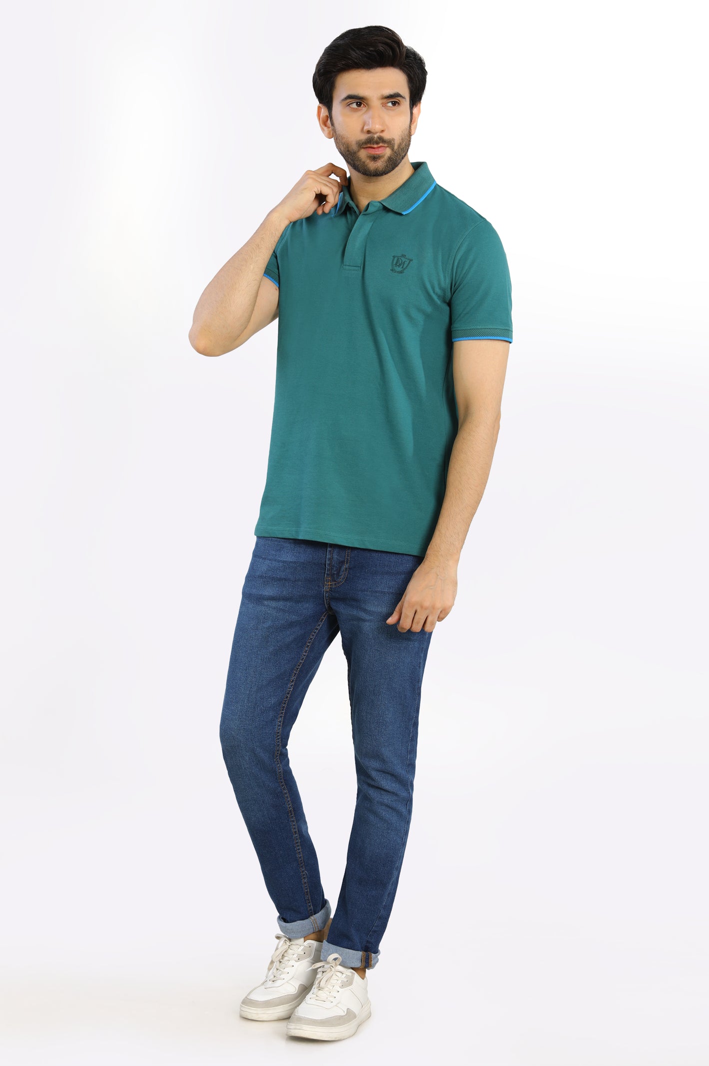 Jacquard Collar Polo From Diners