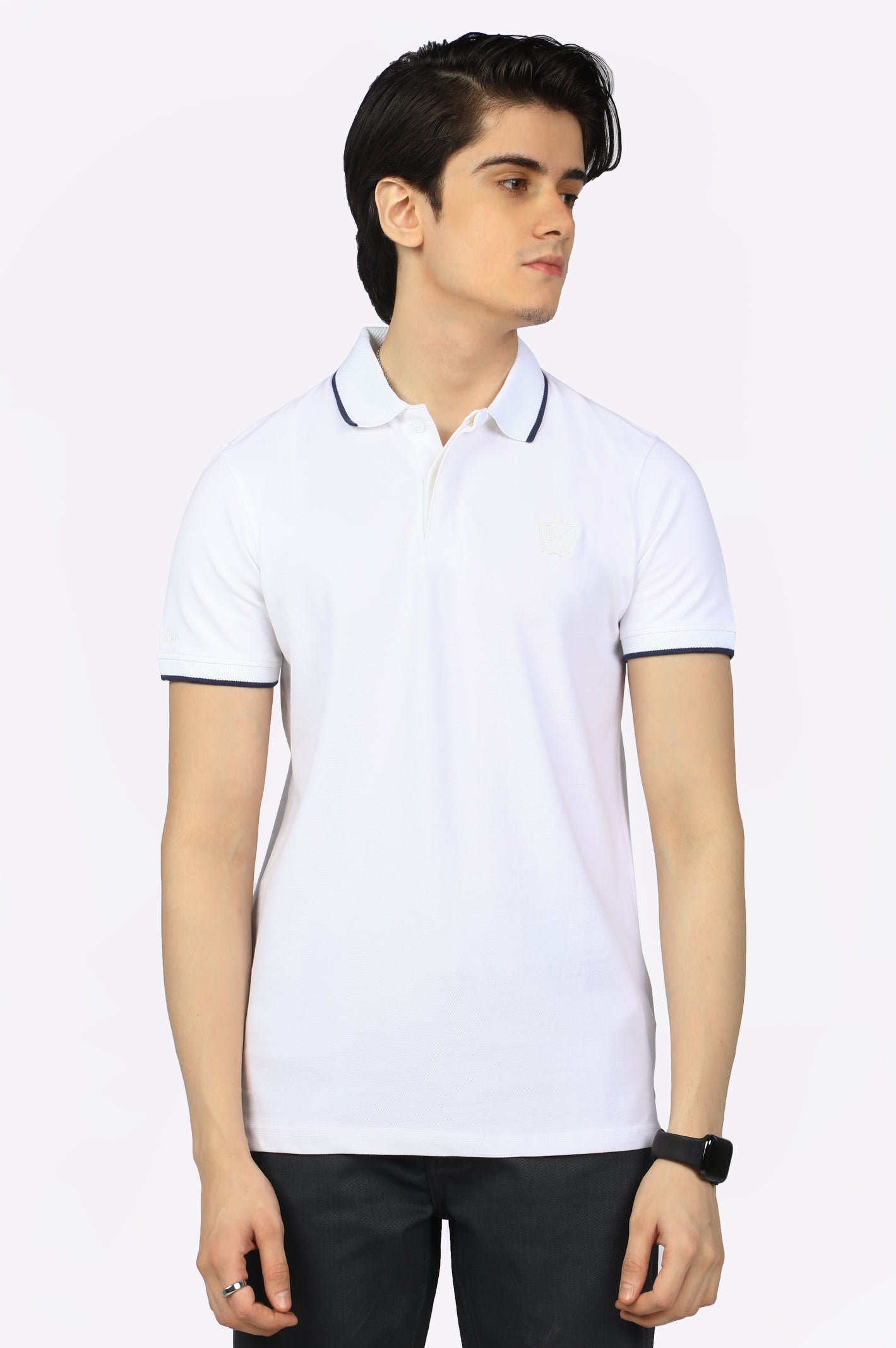 Jacquard Collar Polo From Diners