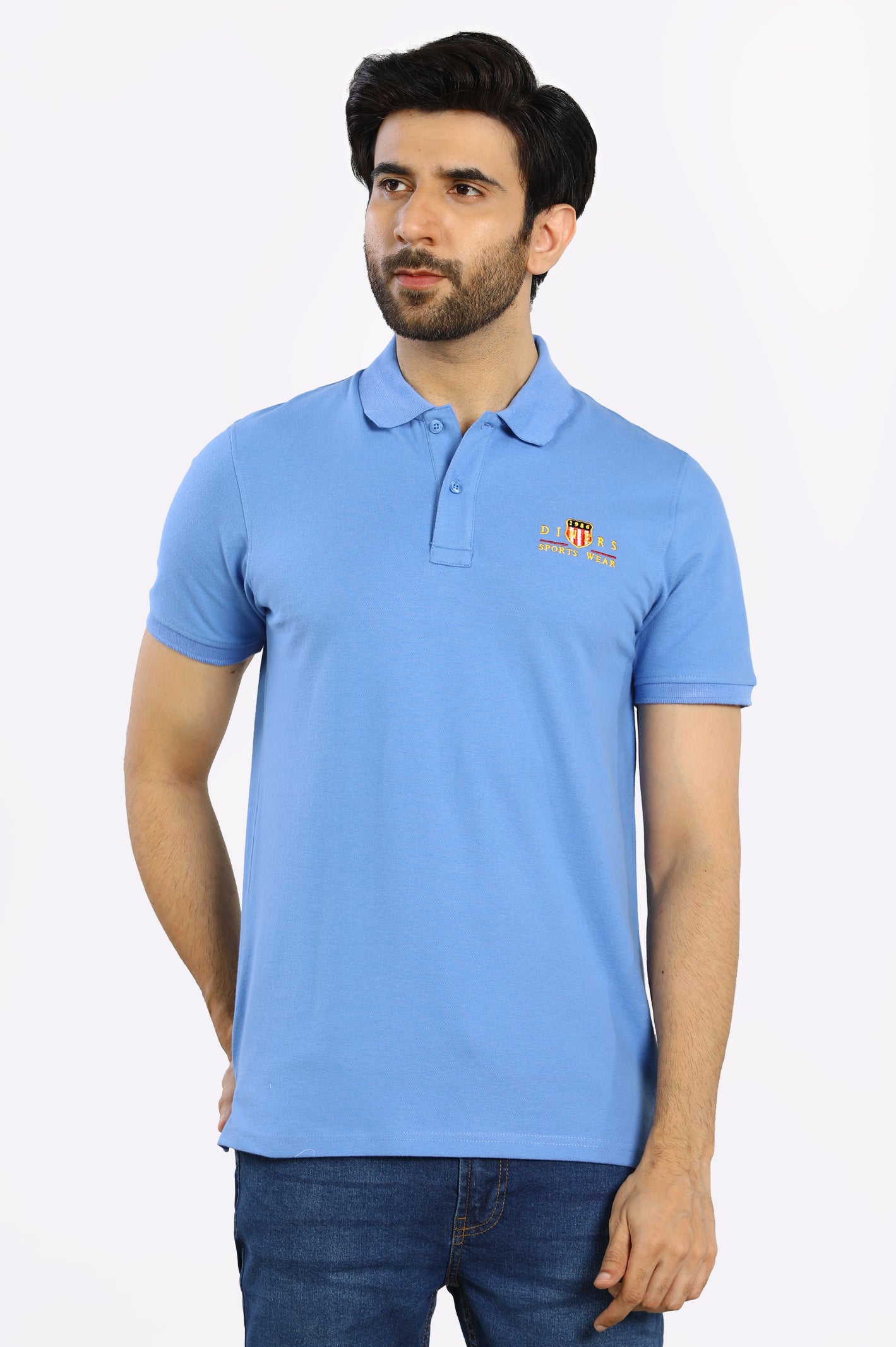 Flat Knit Collar Polo From Diners