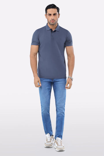 Charcoal Tipping Collar Polo
