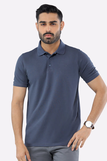 Charcoal Tipping Collar Polo