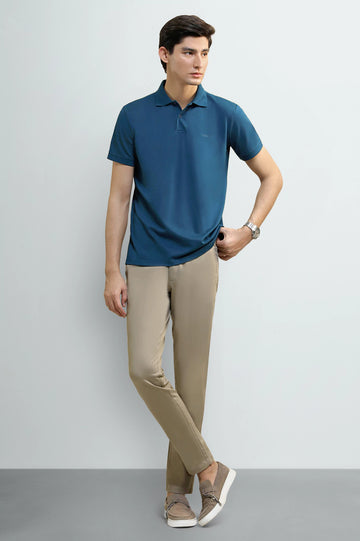 Sailor Blue Solid Collar Polo