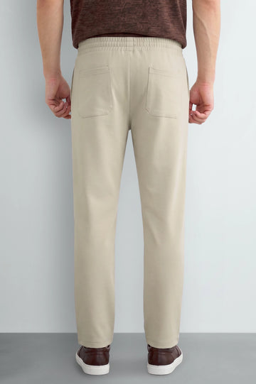 Skin Causal Knitted Pintuck Trouser