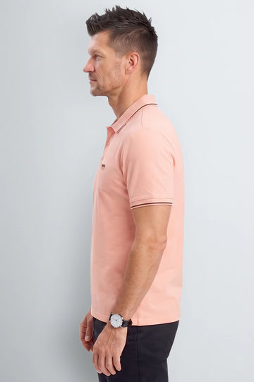 Men's Light Pink Performance Polo Shirt