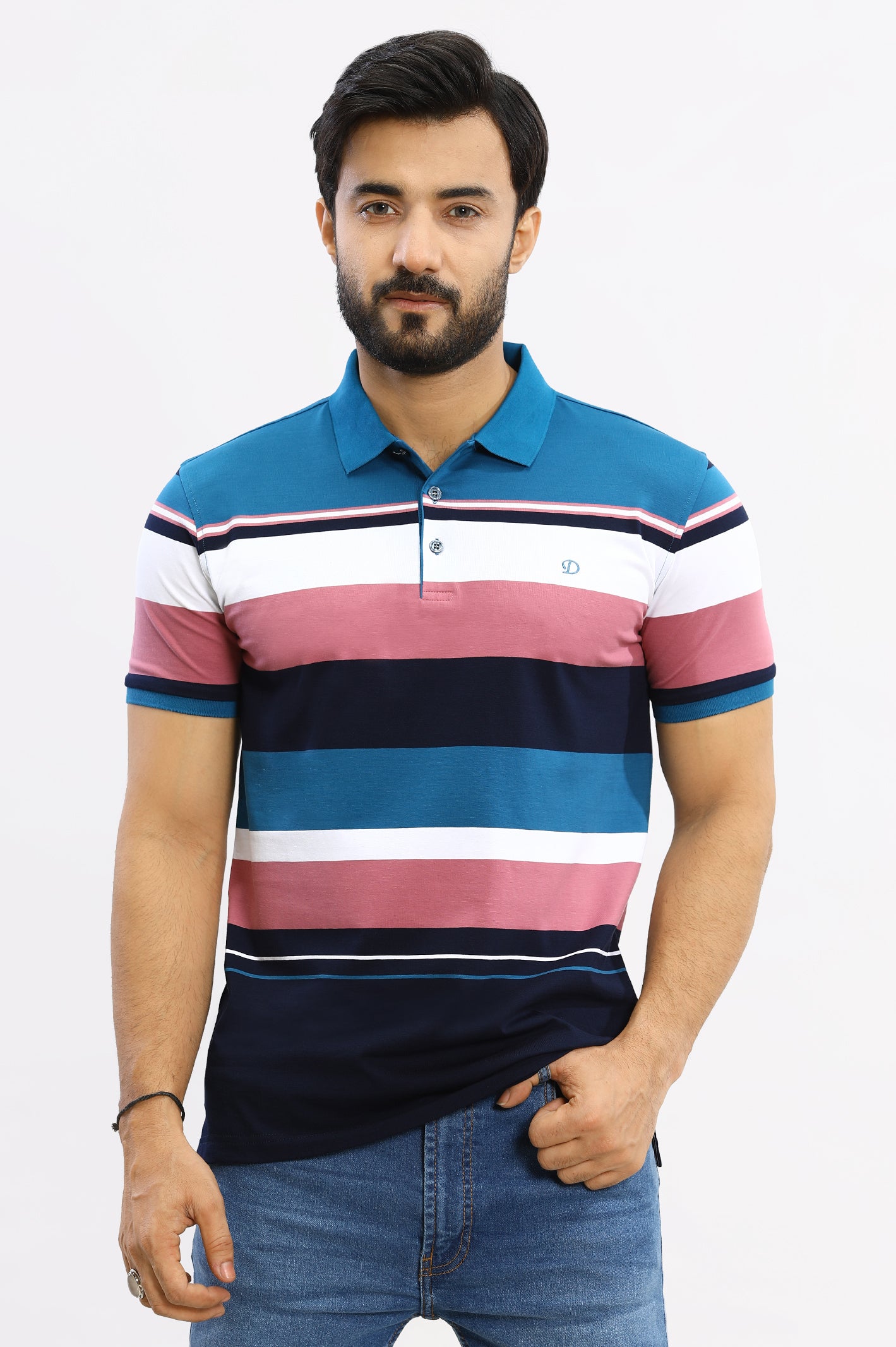 Engineered Yarn Dyed Polo From Diners