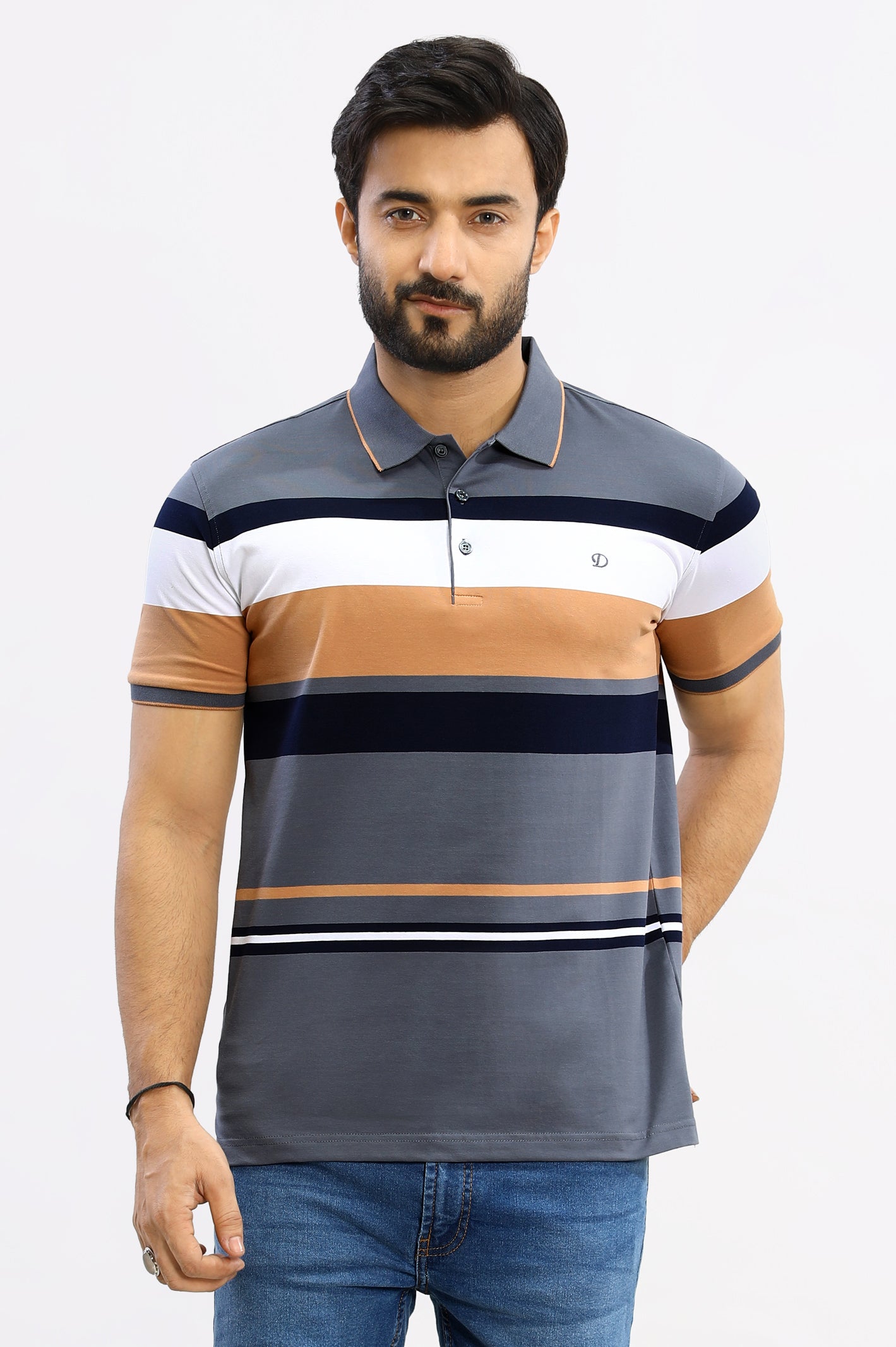 Engineered Yarn Dyed Polo From Diners