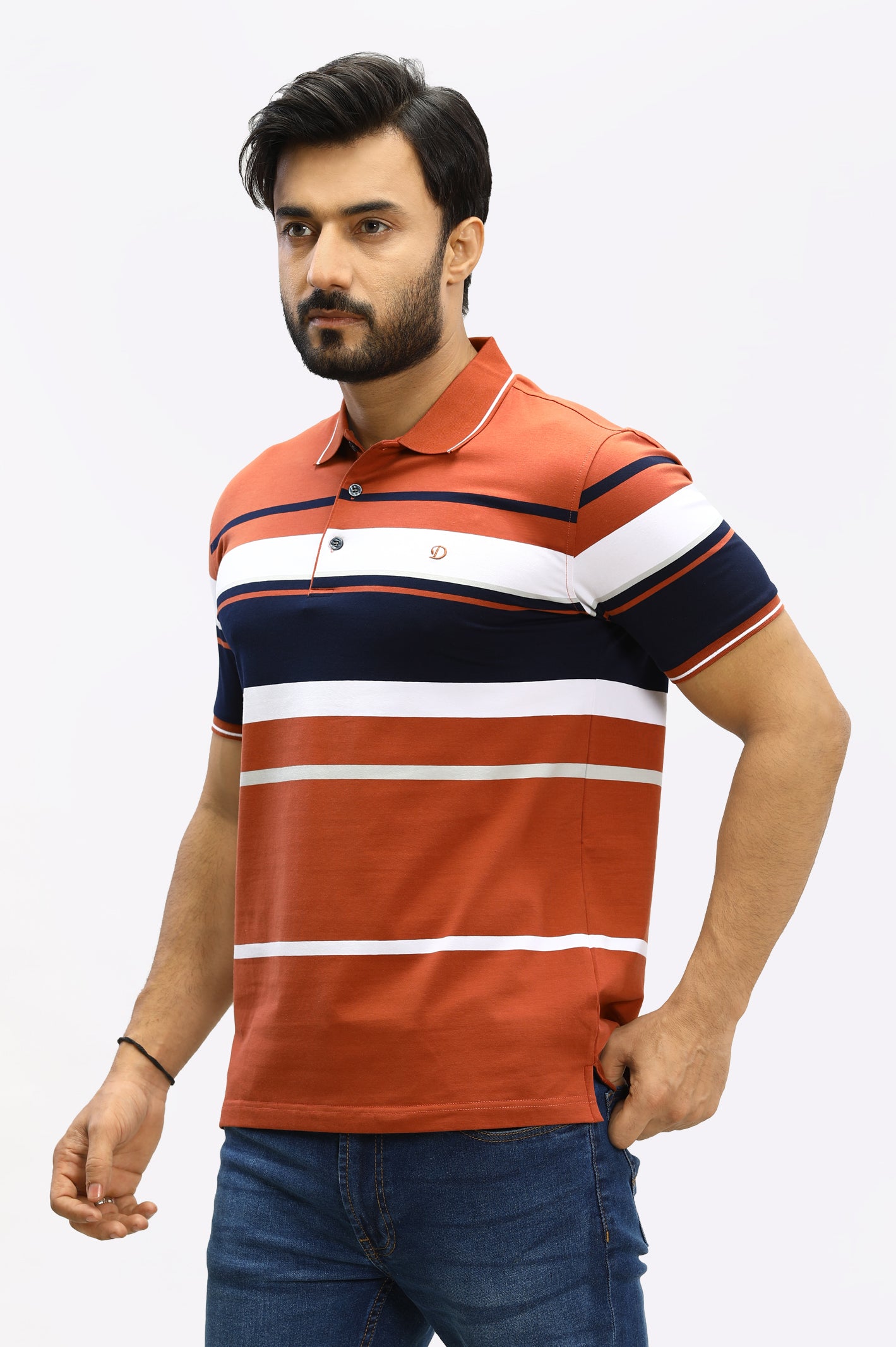 Engineered Yarn Dyed Polo From Diners