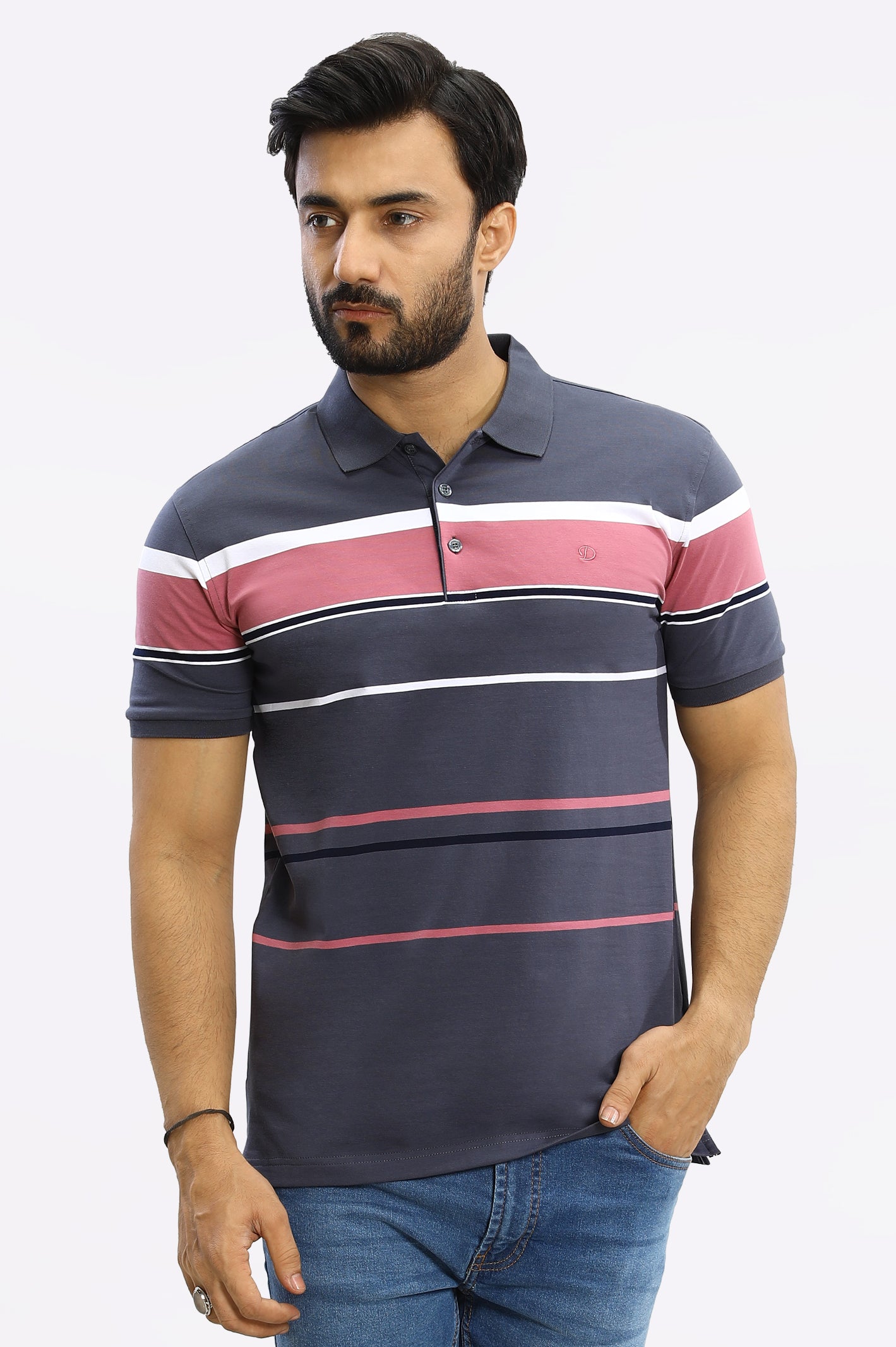 Engineered Yarn Dyed Polo From Diners