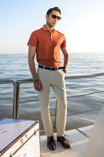 Rust Dry Fit Polo