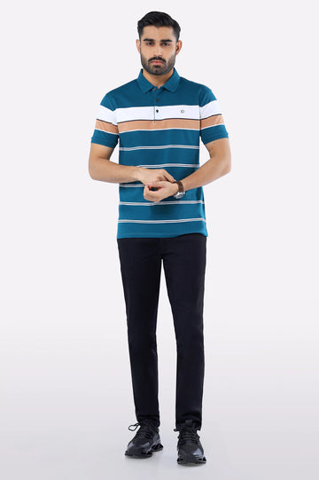 Dark Green Yarn Dyed Polo