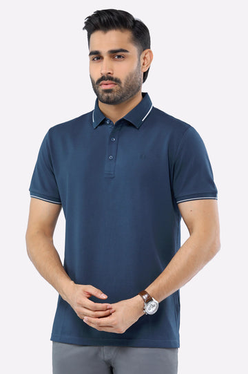Dark Green Basic Mercerized Polo
