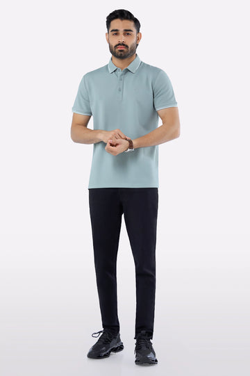 Light Green Basic Mercerized Polo