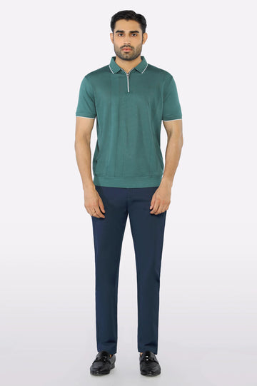 Dark Green Mercerized Polo