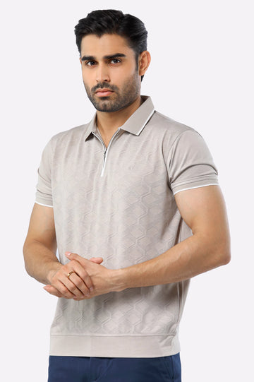 Sand Mercerized Polo