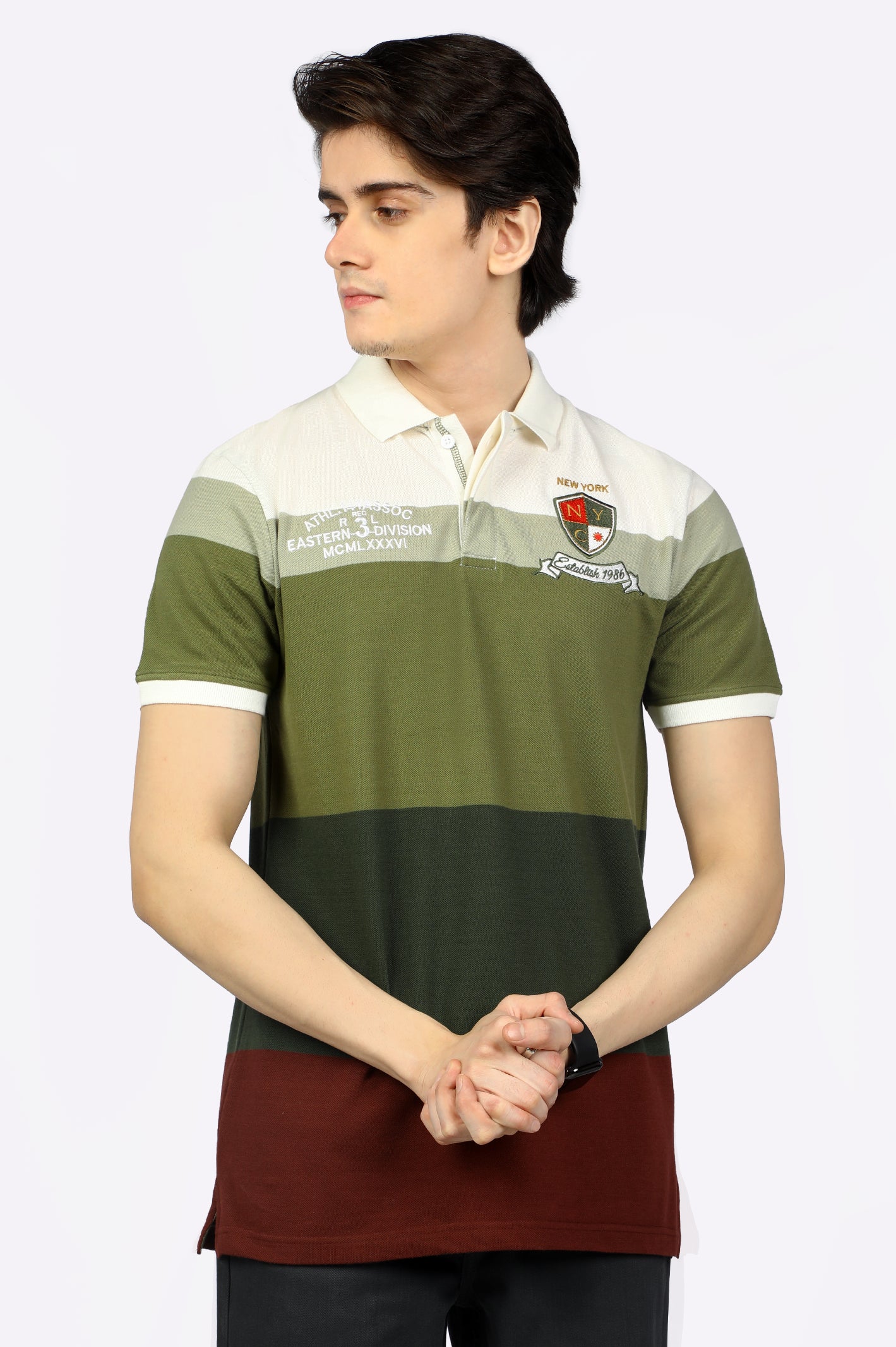 Color Block Polo Shirt From Diners