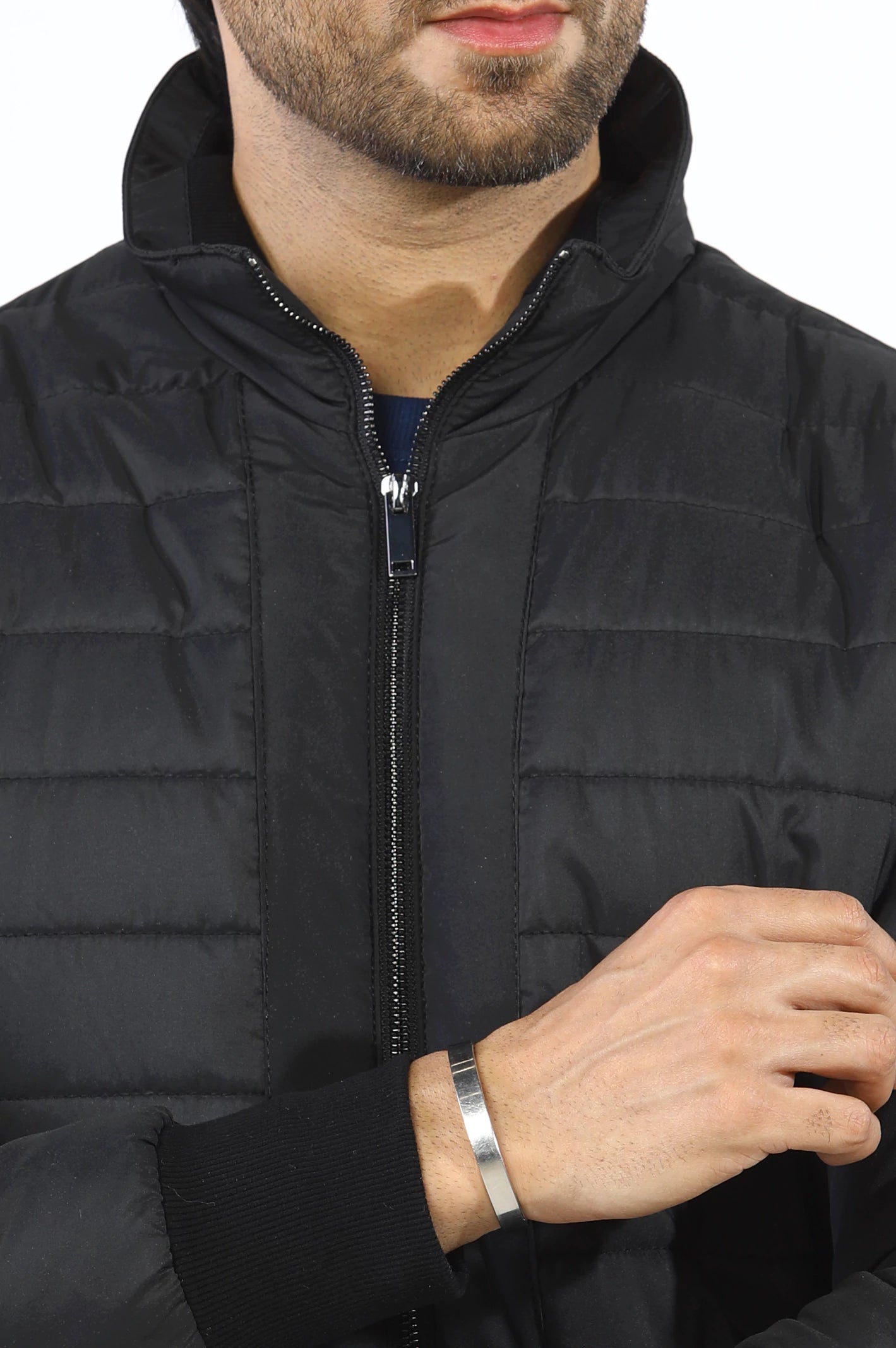 Mens Black Down Puffer Jacket