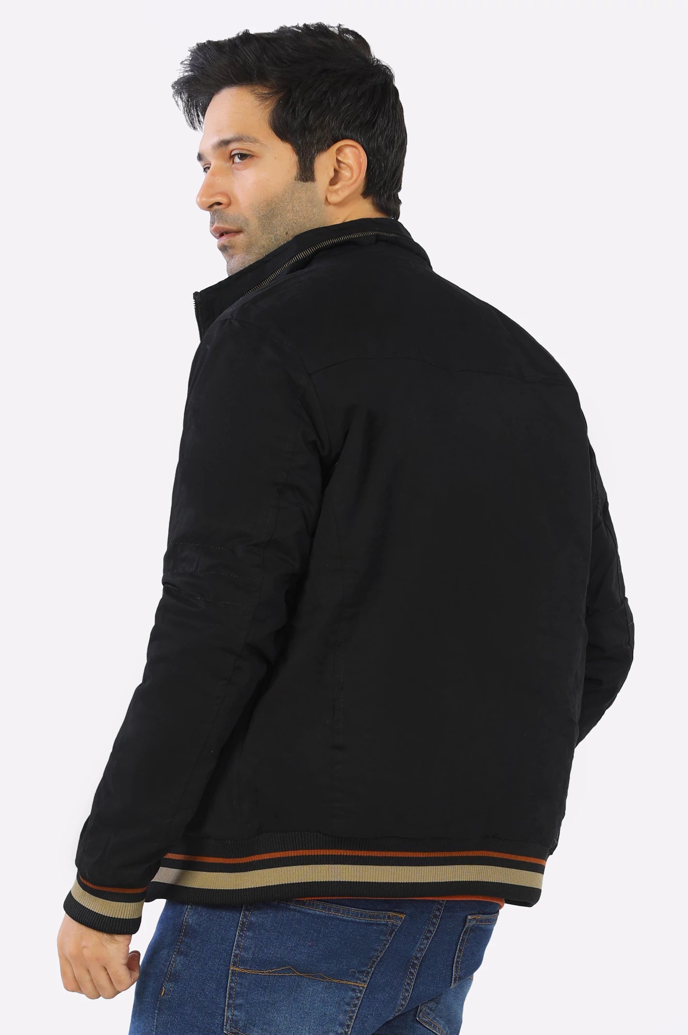 Black Reversible Men's Jacket From Diners