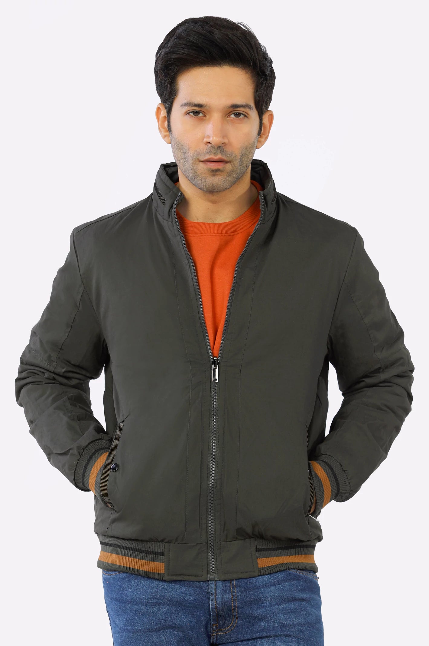 Green Reversible Men's Jacket From Diners