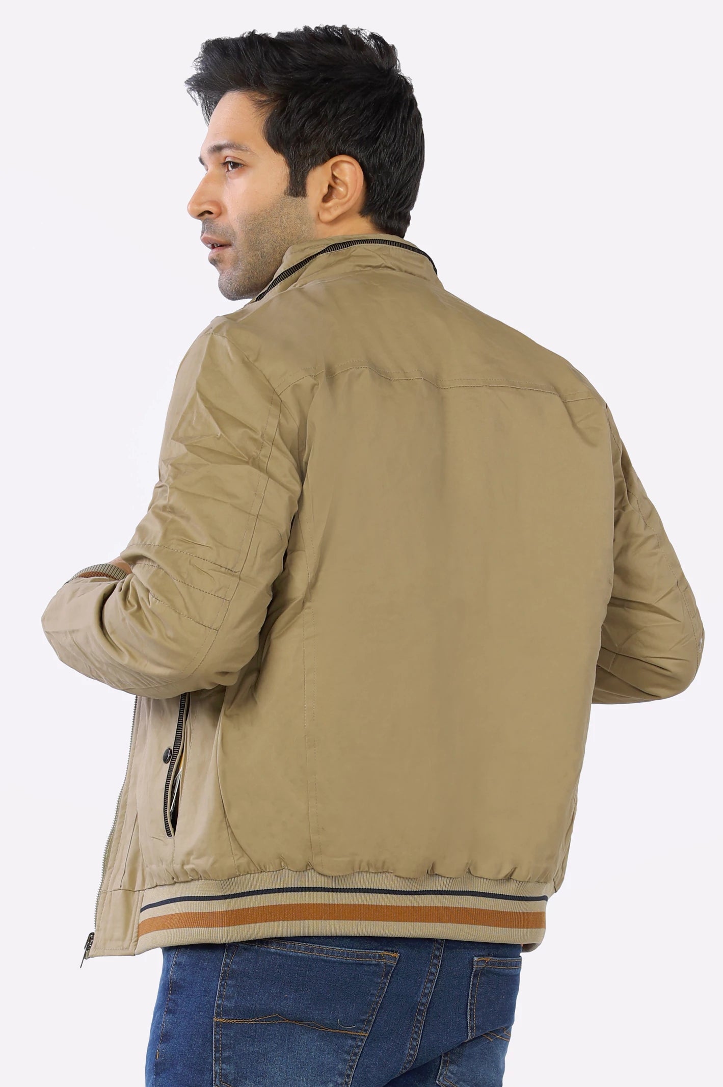 Khaki Reversible Men's Jacket From Diners