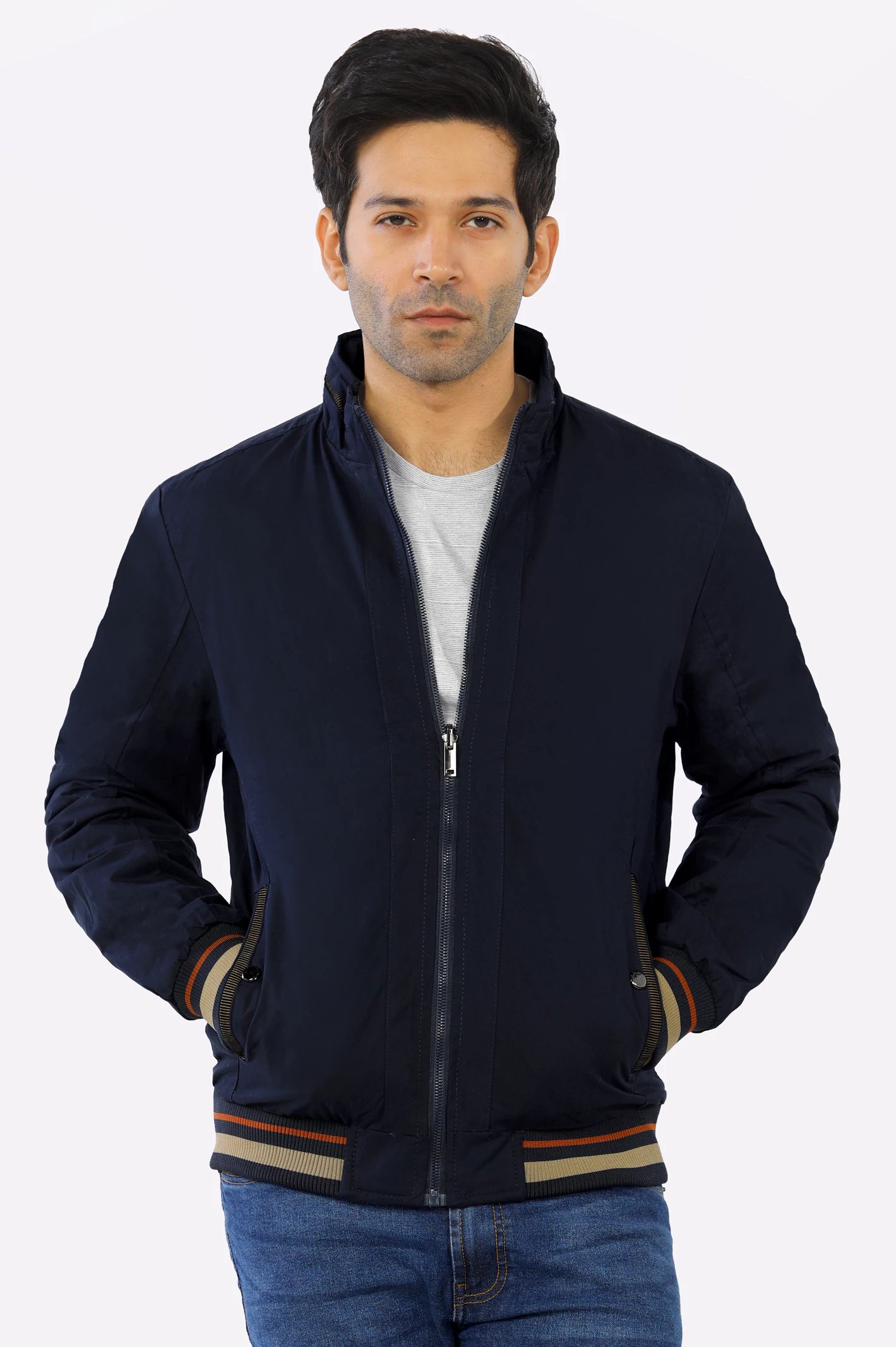Navy Blue Reversible Men's Jacket – Diners Pakistan