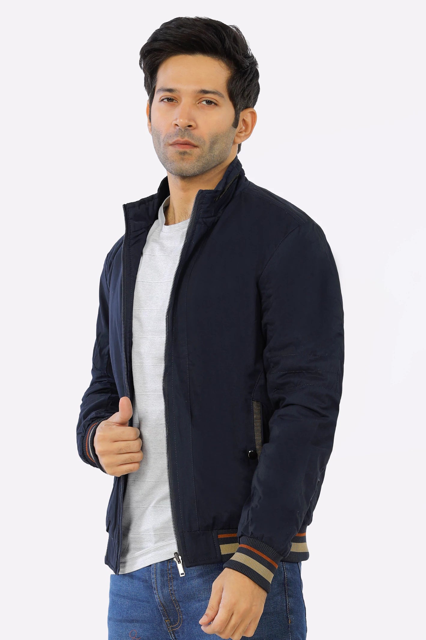 Navy Blue Reversible Men's Jacket – Diners Pakistan