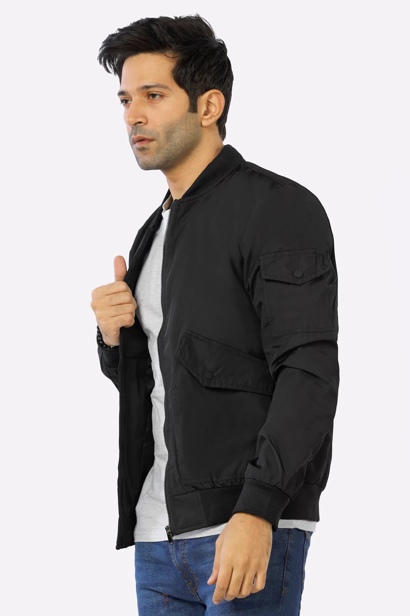 Black Men's Jacket From Diners